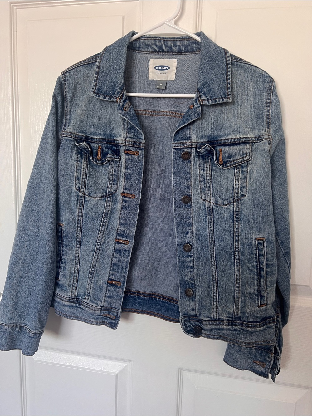 Old Navy Light Wash Denim Trucker Jacket - Picture 2 of 3
